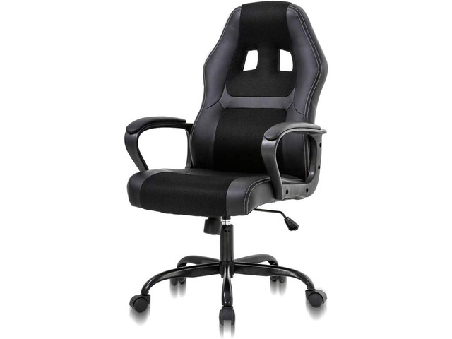 Office Chair Gaming Desk Racing Gaming Chair, PC Gaming Ergonomic Racing Heavy Duty Office Video Game Chair, PU Leather Racing Chair for Home...