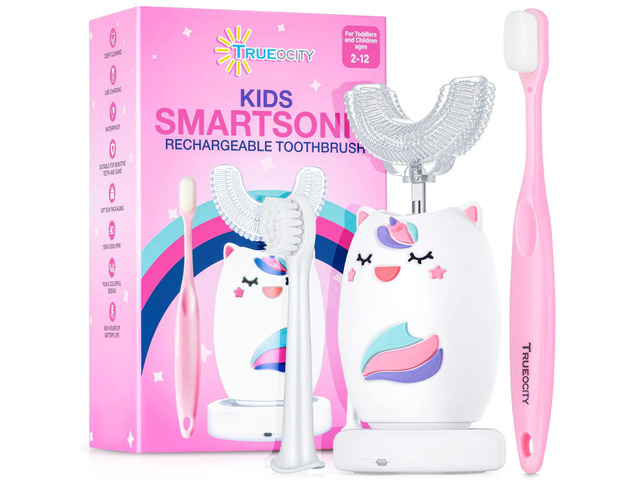 Kids Toothbrushes U Shape, Kids Automatic Toothbrush, Toddler Toothbrush U Shaped, U Toothbrush Kids, Auto Toothbrush, Rechargeable Electric Brush...