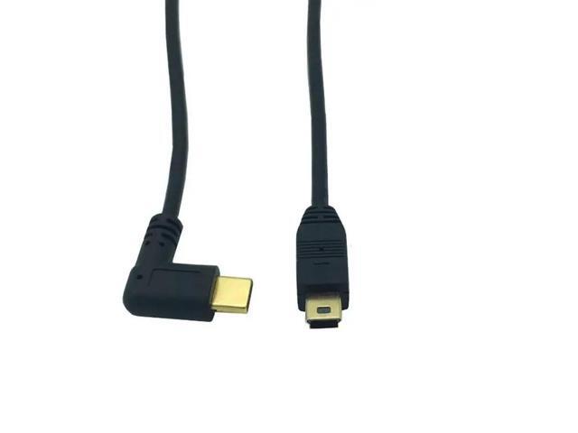 gold plated USB 3.1 Type C Male to Mini / micro USB 2.0 Data Sync Power Supply Cable Cord 0.25m