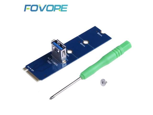NGFF M.2 to USB 3.0 Card Adapter M2 to USB3.0 Card for PCIe PCI-E Riser Card for Bitcoin Litecoin Mining miner