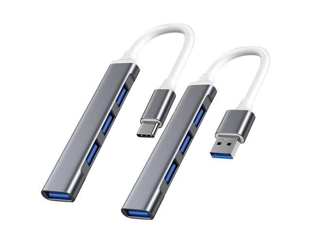 USB C HUB 3.0 Type C 3.1 4 Port Multi Splitter Adapter OTG For Xiaomi Lenovo Macbook Pro 13 15 Air Pro PC Computer Accessorieswhite-Type C 3.1Silver