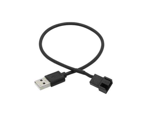 1Pc 3/4 Pin Computer PC Fan Power Cable Connector Adapter 5V 30cm Connect 3pin Or 4pin Fan To USB Adapter Cables