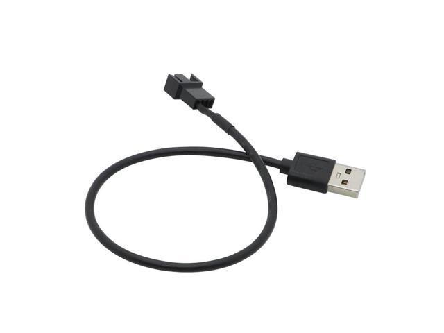 1Pc 3/4 Pin Computer PC Fan Power Cable Connector Adapter 5V 30cm Connect 3pin Or 4pin Fan To USB Adapter Cables