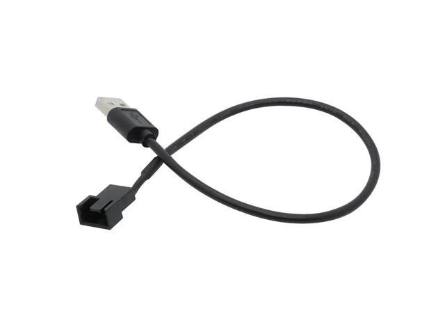 1Pc 3/4 Pin Computer PC Fan Power Cable Connector Adapter 5V 30cm Connect 3pin Or 4pin Fan To USB Adapter Cables