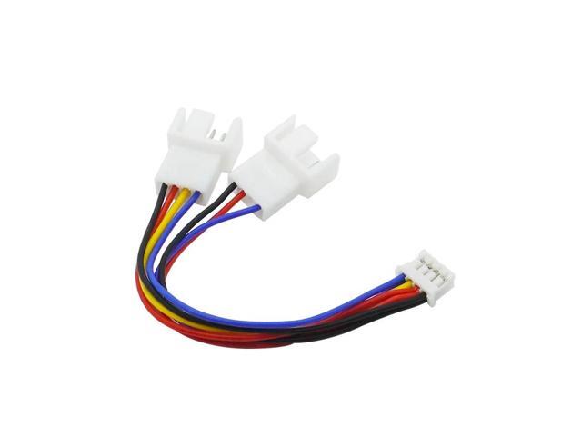 4Pin Fan PWM Cable 1 to 2 Motherboard 4-Pin Female to PWM Fan 4-Pin Male Multi-fan Temperature Control Extension Cable Fan Cable