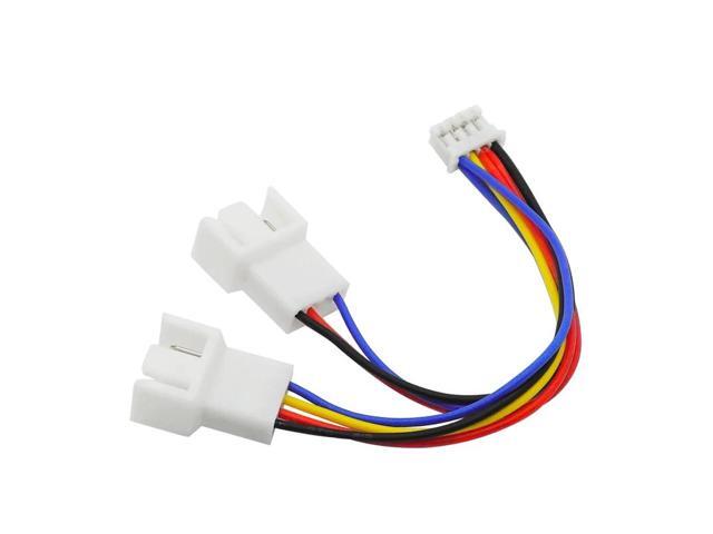 4Pin Fan PWM Cable 1 to 2 Motherboard 4-Pin Female to PWM Fan 4-Pin Male Multi-fan Temperature Control Extension Cable Fan Cable