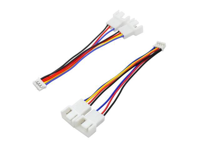4Pin Fan PWM Cable 1 to 2 Motherboard 4-Pin Female to PWM Fan 4-Pin Male Multi-fan Temperature Control Extension Cable Fan Cable