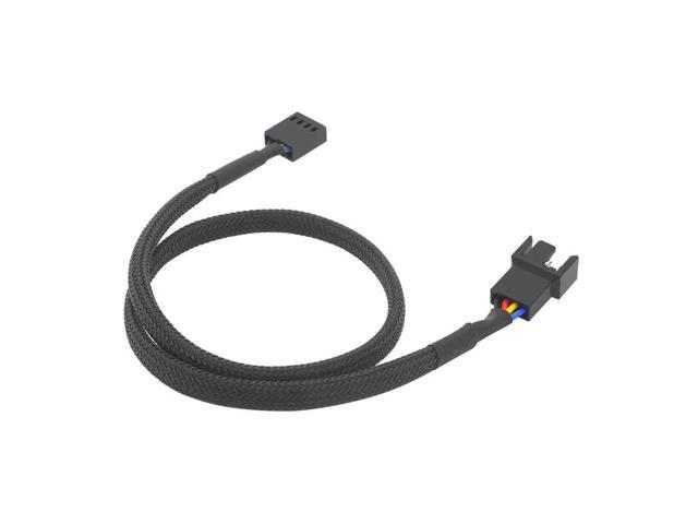 1Pcs PWM Connector Case Fan Extension Cable 4-pin female splite to two 4pin male Computer Power Wire for CPU computer case fan