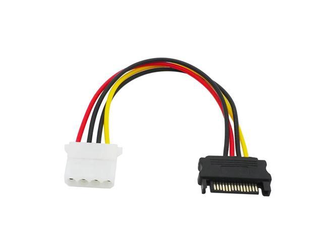 2pc Sata 15-pin Male Power Suitable For M-olex Ide 4-pin Female Drive Adaptor Line Professional