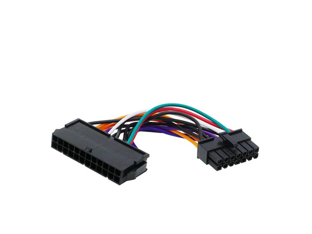 1pc 24 Pin to 14 Pin PSU ATX Main Power Supply Adapter High Quality Cable Cord F