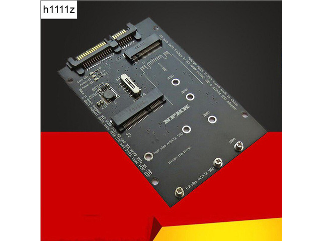 mSATA to SATA Adapter SSD M2 to SATA Adapter SATA M.2 NGFF mSATA SSD to SATA3.0 2.5 Adapter M.2 mSATA SSD Riser Board For Laptop