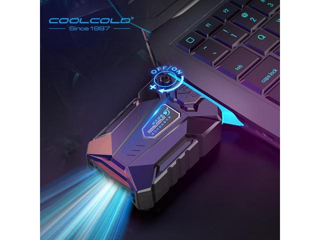 COOLCOLD Vacuum Portable Laptop Cooler USB Air Cooler External Extracting Cooling Fan Notebook for 15 15.6 17 Inch Laptop photo
