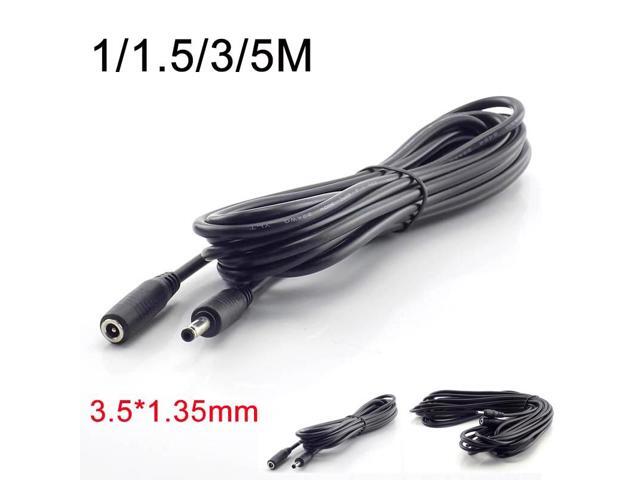 1/1.5/3/5M Male Female DC 5-24V Power Cable Extension Power Cord Adapter 3.5mmx1.35mm Connector for CCTV Cable Security Camera(10 Meter)