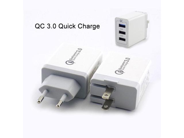 QC 3.0 Quick Charge Portable 3 Ports USB Charger Power Supply Adapter Bank Phone Wall Desktop Charging EU US Plug L1