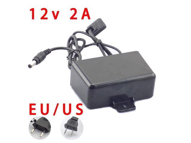 Waterproof outdoor AC/DC Power Supply 12V 2A 2000ma 100-240V EU Plug Power Adapter Charger for CCTV Camera LED Strip Light L19 Plug type: EU plug