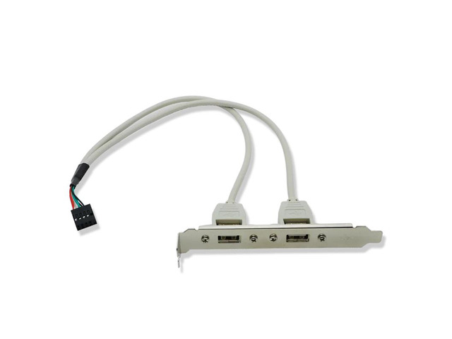 2 Ports Motherboard 5Gbps Data Cable High Speed USB 3.0 Back Panel Expansion Bracket to 20-Pin Header Cable For PC USB 2.0(USB 2.0 9 Pin)