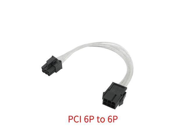 Sleeve Extension Power Supply Cable 24-pin A TX/EPS/8-pin PCI-E GPU/8pin CPU/6-pin PCIE/4Pin CPU Cable with Combs 18 AWG(PCI 6P)