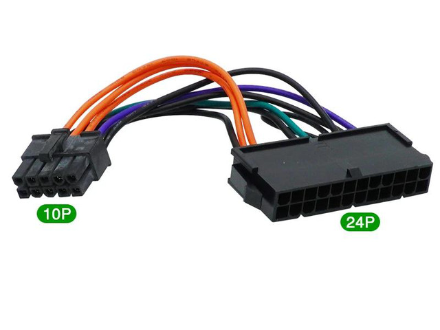24Pin to 10P/12P14Pin PSU Main Power Supply ATX Adapter Cable for L-enovo Q77 B7