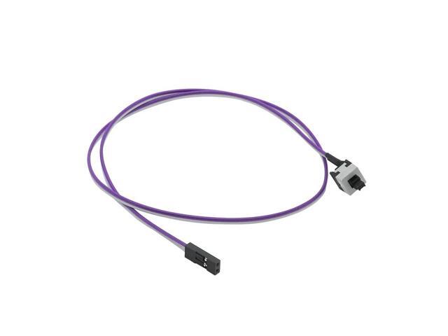 10PCS Reset Motherboard Cable Desktop Computer PC Case Power Button SW Switch Power Cord Cable Re-start Switch Cable for Mining