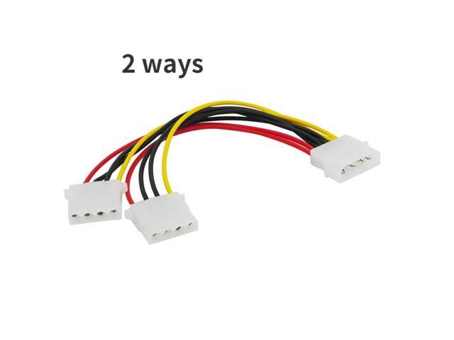 20cm Best Price 4-pin IDE Power Cord HY1578 4-pin Molex Male to 2-port Molex IDE Female Power Splitter Adapter Cable