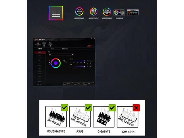 120mm RGB ARGB Fan Cooler PWM 4PIN 5V 3PIN Ventilator Hydraulic Bearings PC Computer Cooling Case Radiator Fan(Forward)