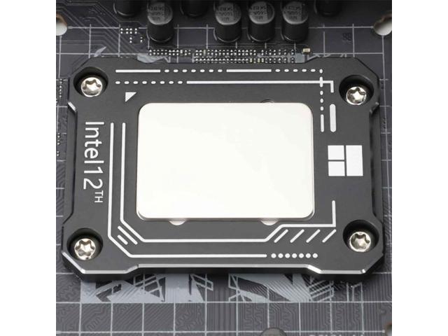 Aluminum Fixed Backplane Pressure-resistant Plate CPU Bending Correction Fixed Buckle for 12th Generation LGA1700(Gray)