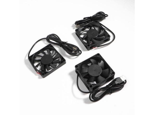 70mm Fan 7025 7015 7010 DC 5V USB Connector Quiet Cooling Fan for DIY Cooling Router Game TV Box Power Supply(1.5cm)