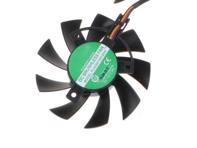 75mm 7Pin Cooling Fan PLA08015S12HH 0.5A 12V GPU Fan For ASUS TUF RX5700XT 5700 GTX1660 Graphics Card Fan Replacement