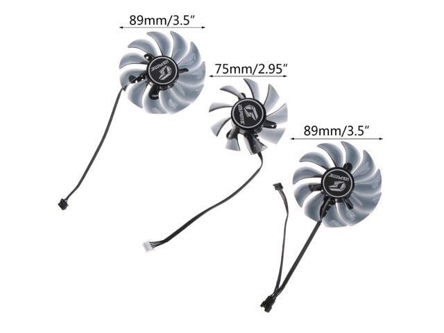1/3PC Graphics Card Cooling Fan for Colorful RTX 2060 2070 2080 2080Ti 1660ti 1660 AD VGA Cooler Fan 4Pin 12V 89mm/75mm(89MM)