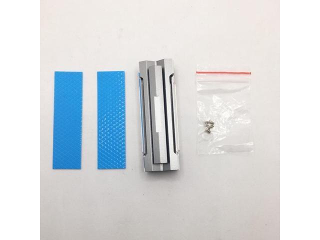 Heatsink Aluminum for M.2 Cooling Cooler Heat Sink Heat Thermal Pad for M.2 NVME PCIE 2280 SSD Hard Drive Disk Radiator (Red)