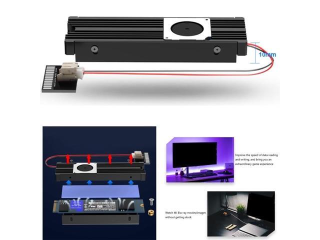 M2 SSD Cooling Pad HeatSink NVME PCIE SATA for M2 2280 SSD Hard Disk Heatsink Fan Cooler Thermal for Desktops PC