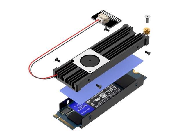 M2 SSD Cooling Pad HeatSink NVME PCIE SATA for M2 2280 SSD Hard Disk Heatsink Fan Cooler Thermal for Desktops PC