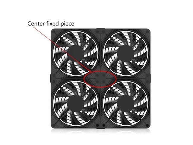 20Pcs 12cm-14cm Fan Connector Buckle Fan Parallel Buckle Fan Cooling DIY Multi-row Center Fixed Box Fan Fixed(2)
