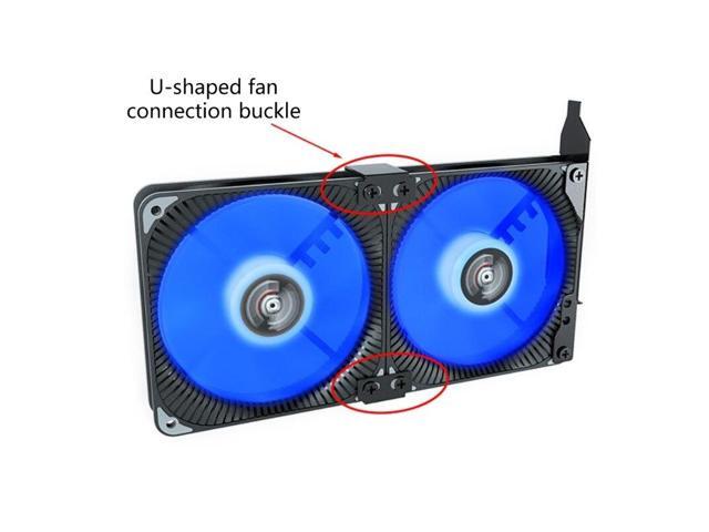 20Pcs 12cm-14cm Fan Connector Buckle Fan Parallel Buckle Fan Cooling DIY Multi-row Center Fixed Box Fan Fixed(2)