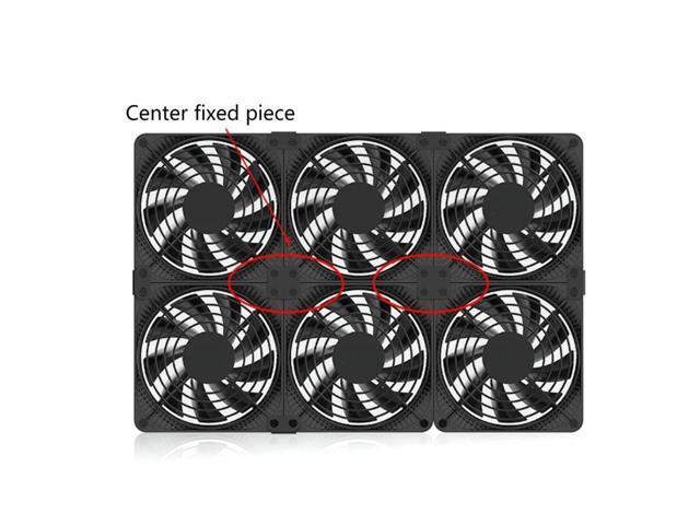 20Pcs 12cm-14cm Fan Connector Buckle Fan Parallel Buckle Fan Cooling DIY Multi-row Center Fixed Box Fan Fixed(2)