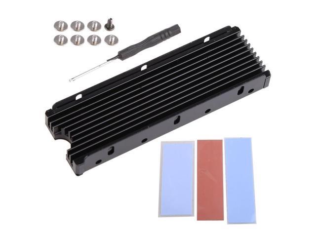 D7YC M.2 SSD Heatsink with 2 Layer Thermal Cooling Pads for M2 NVMe 2280 SSD Radiator CPU GPU PS5 Heat Sink Aluminum Cooler
