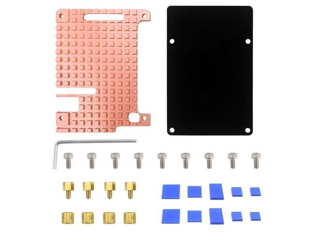 Heatsink Kit for Raspberry Pi 4B Copper Thermal Conductive with Adhesive Tape for Cooling RPI4 Model 4B Radiator