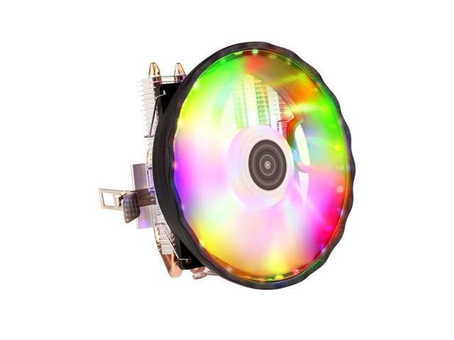 2/4 Heatpipes RGB CPU Cooler Radiator Silent PWM 4PIN For LGA 1150 1151 1155 1200 1366 2011 X79 X99 AM3 AM4 Radiator(2 Heatpipes)