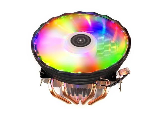 2/4 Heatpipes RGB CPU Cooler Radiator Silent PWM 4PIN For LGA 1150 1151 1155 1200 1366 2011 X79 X99 AM3 AM4 Radiator(2 Heatpipes)
