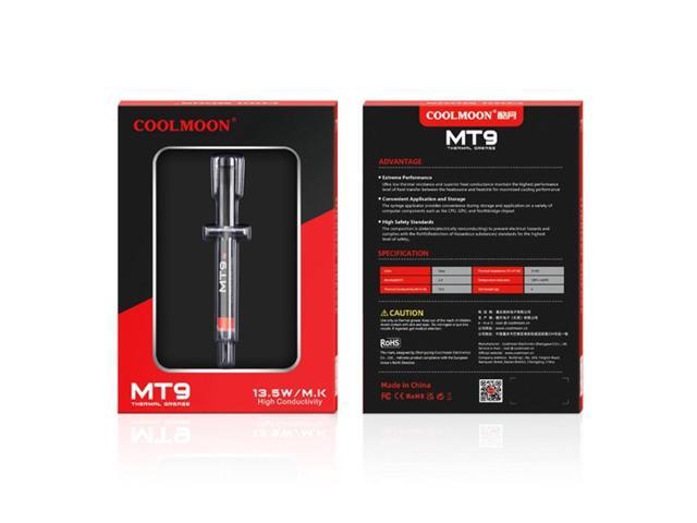 MT9 Cooling Master Silicone Paste CPU Paste Thermal Compound Heatsink Cooling Grease Very High Thermal Conductivity(4NB1400793-2)