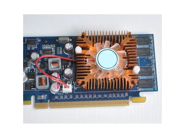 12V Graphics Heatsink Cooling Fan Radiator Cooler for IC computer Thermal 2.0Plug Computer Graphics Radiator Cooler (Silver)