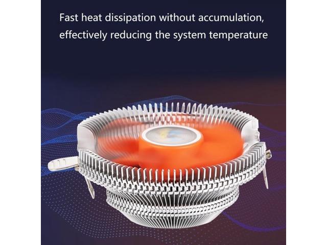 CPU Fan Desktop Computer PC LED Cooler Aluminum Heatsink CPU Cooling Radiator for LGA 775 1150 1155 1156 1366 2011