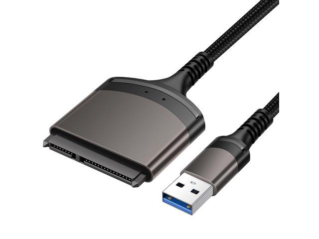 USB3.0 Ke SATA 3 Kabel Sata Ke Adaptor USB C Hingga 6 Gbps Kabel SATA 2.5 Inci SSD Eksternal HDD Hard Drive 22 Pin Sata III untuk PC(USB3.0) (23cm)