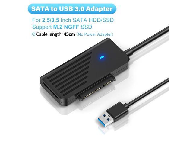 SATA Ke Adaptor USB Mendukung M.2 NGFF SSD USB 3.0 Ke Adaptor SATA untuk Hard Drive SATA SSD 2.5/3.5 Inci untuk Laptop(1pc M.2 SATA Adapter)