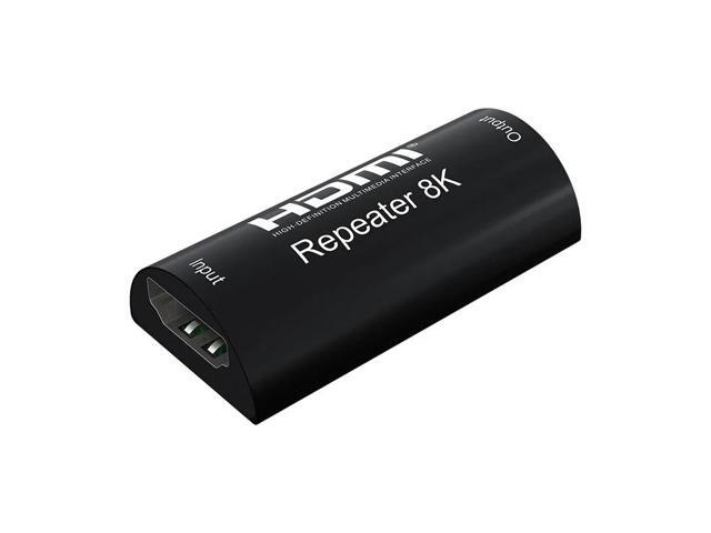 8K HDMI Repeater 30M 8K 60Hz 4K 120hz HDMI Cable Extender Signal Repeater Amplifier Booster Adapter HDMI2.1 HDR Video Converter Black