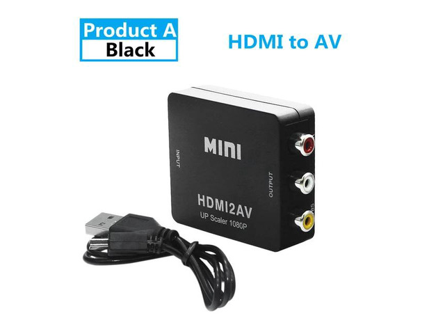 HDMI to RCA Adapter 1080P HDMI to AV Video Audio Converter HDMI to AV RCA CVSB L