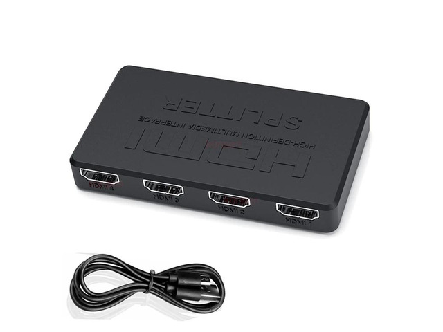 4K HDMI Splitter 1x4 1x2 1080P HDMI Video Distributor 1 in 2 out Display Duplica