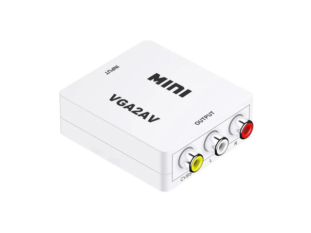 Mini HDMI to VGA Adapter VGA to HDMI 1080P AV to HDMI with Audio out Converter H