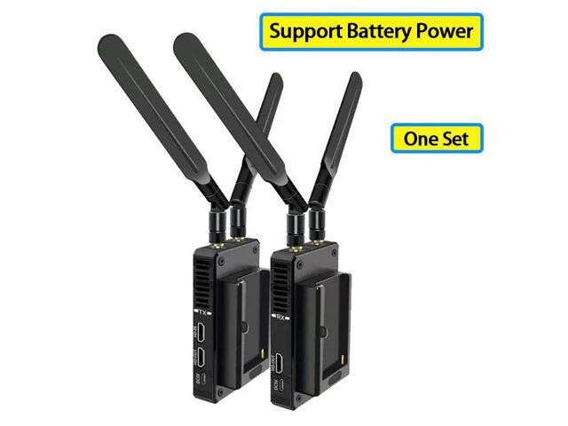 (AU Plug)(TX RX (Battery))200M Wireless HDMI Extender 1080P WiFi HDMI Extender Video Transmitter for Live Streaming PC Camera Camcorder TV Support...