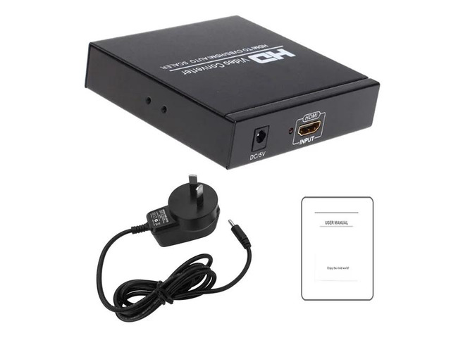 HDMI to HDMI + AV Converter 1080P HDMI to 3RCA CVBS AV Composite Video Audio Sca